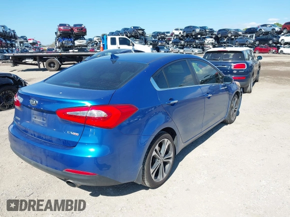 2015 Kia Forte EX with VIN KNAFZ4A85F5307314, listed as a IAAI auction lot 41672202 with 116,890 mi miles. Bid and sale history available at carsss.com. Image 4.