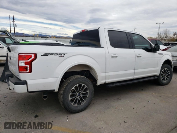 2019 Ford F-150 XL with VIN 1FTEW1E4XKKE81484, listed as a Copart auction lot 49852825 with 82,035 mi miles and Salvage Title. Bid and sale history available at carsss.com. Image 3.