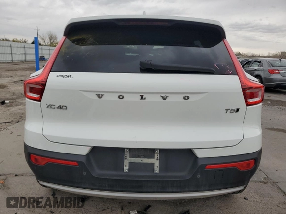 2020 Volvo XC40 Momentum with VIN YV4162UK2L2301157, listed as a Copart auction lot 50737225 with 45,666 mi miles and Salvage Title. Bid and sale history available at DreamBid. Image 6.