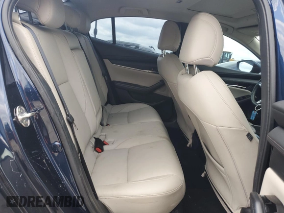 2023 Mazda 3 S Carbon Edition with VIN 3MZBPACM9PM366679, listed as a Copart auction lot 55825035 with 19,745 mi miles and Salvage title. Bid and sale history available at DreamBid. Image 10.