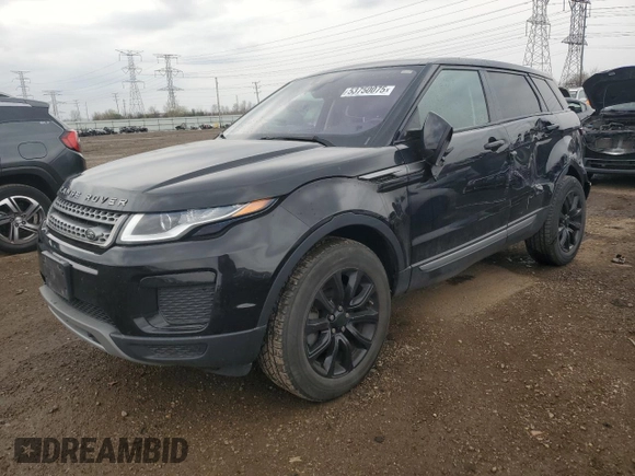 2019 Land Rover Range Rover Evoque SE with VIN SALVP2RX2KH345461, listed as a Copart auction lot 53750075 with 64,993 mi miles and Salvage title. Bid and sale history available at DreamBid. Image 1.
