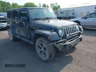 2017 Jeep Wrangler Unlimited Sahara with VIN 1C4BJWEG4HL518945, listed as a IAAI auction lot 42423505 with 155,828 mi miles and . Bid and sale history available at DreamBid. Image 1.