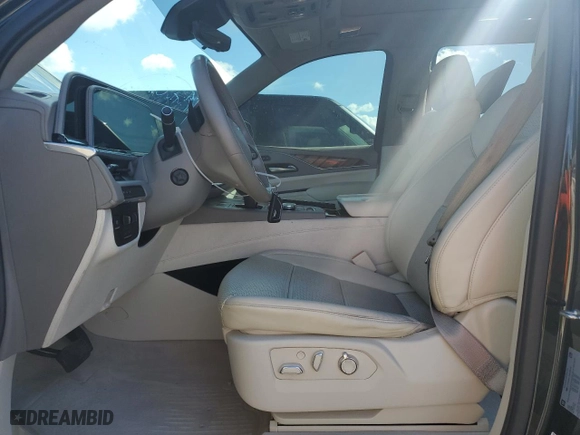 2021 Cadillac Escalade Premium Luxury Platinum with VIN 1GYS3DKL7MR168745, listed as a Copart auction lot 76098144 with 59,423 mi miles and Non Repairable. Bid and sale history available at carsss.com. Image 7.