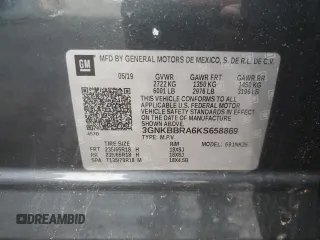 2019 Chevrolet Blazer z VIN 3GNKBBRA6KS658869, wystawiony jako Copart lot #52779275 z przebiegiem 114 870 mil mil oraz Szkoda całkowita • Salvage title. Historia ofert i sprzedaży dostępna na DreamBid. Obrazek 13.