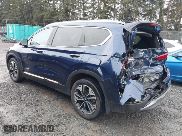 2020 Hyundai Santa Fe Limited with VIN 5NMS5CAA0LH283622, listed as a IAAI auction lot 41517434 with 37,370 mi miles. Bid and sale history available at carsss.com. Image 3.