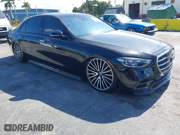 2023 Mercedes-Benz S-Class S 580 with VIN W1K6G7GB6PA210974, listed as a IAAI auction lot 41340906 with 12,304 mi miles. Bid and sale history available at carsss.com. Image 1.