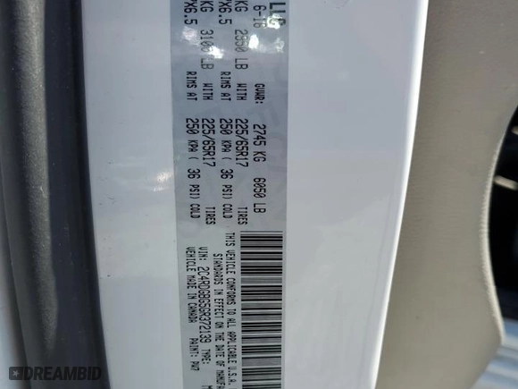 2016 Dodge Grand Caravan SE with VIN 2C4RDGBG5GR372139, listed as a Copart auction lot 52327315 with 120,611 mi miles and Salvage Title. Bid and sale history available at carsss.com. Image 15.