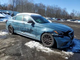 2018 Genesis G80 Sport с VIN KMHGN4JBXJU248625, выставлен на аукционе Copart как лот 46357525 с пробегом 98 407 миль миль и Списание • Salvage title. История ставок и продаж доступна на DreamBid. Изображение 4.