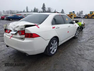 2004 Acura TSX w/Navigation with VIN JH4CL96924C009543, listed as a IAAI auction lot 41857212 with 1 mi miles. Bid and sale history available at carsss.com. Image 4.