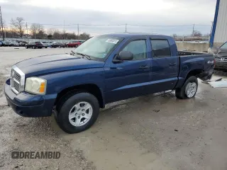 2006 Dodge Dakota SLT with VIN 1D7HW48K66S536209, listed as a Copart auction lot 45909015 with 117,531 mi miles and Salvage Title. Bid and sale history available at carsss.com. Image 1.