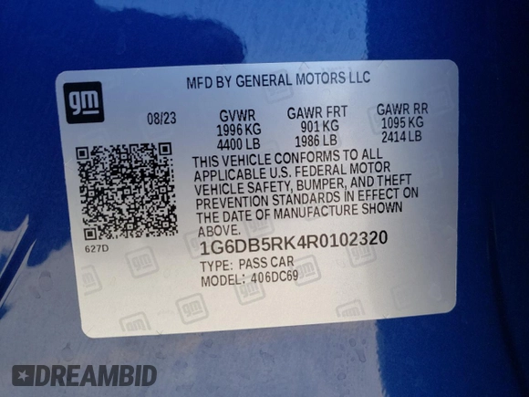 2024 Cadillac CT4 Premium Luxury z VIN 1G6DB5RK4R0102320, wystawiony jako Copart lot #68336344 z przebiegiem 8 558 mil mil oraz Szkoda całkowita • Salvage title. Historia ofert i sprzedaży dostępna na DreamBid. Obrazek 12.