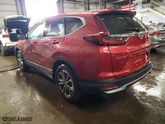 2021 Honda CR-V EX-L with VIN 2HKRW2H83MH610852, listed as a Copart auction lot 46419535 with 43,206 mi miles and Salvage Title. Bid and sale history available at carsss.com. Image 2.