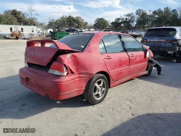 2003 Mitsubishi Lancer OZ-Rally with VIN JA3AJ86E63U032157, listed as a Copart auction lot 43997365 with 0 mi miles and Non Repairable. Bid and sale history available at carsss.com. Image 3.