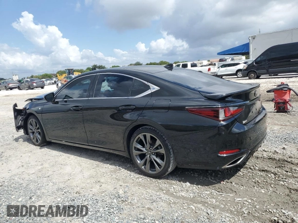 2020 Lexus ES 350 F Sport with VIN 58AGZ1B15LU057618, listed as a Copart auction lot 55978645 with 56,891 mi miles and Non repairable. Bid and sale history available at DreamBid. Image 2.