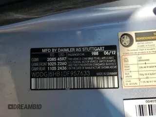 2013 Mercedes-Benz C 350 с VIN WDDGJ5HB1DF957633, выставлен на аукционе Copart как лот 65576675 с пробегом 232 132 миль миль и Списание • Salvage title. История ставок и продаж доступна на DreamBid. Изображение 12.