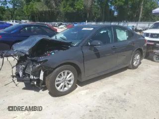 2025 Toyota Camry LE with VIN 4T1DAACK2SU506471, listed as a Copart auction lot 52169905 with 9,574 mi miles and Non Repairable. Bid and sale history available at carsss.com. Image 1.