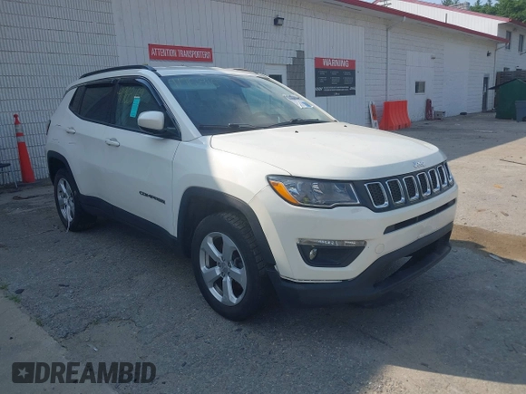 2020 Jeep Compass Latitude with VIN 3C4NJDBB4LT127947, listed as a IAAI auction lot 41968169 with 18,753 mi miles and . Bid and sale history available at DreamBid. Image 1.