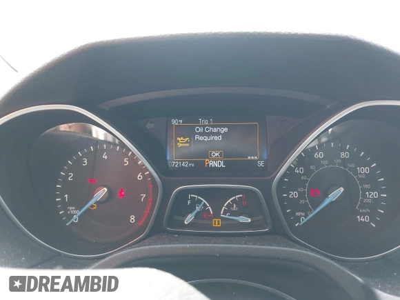 2017 Ford Focus SE with VIN 1FADP3F2XHL304752, listed as a IAAI auction lot 42492195 with 72,142 mi miles and . Bid and sale history available at DreamBid. Image 7.