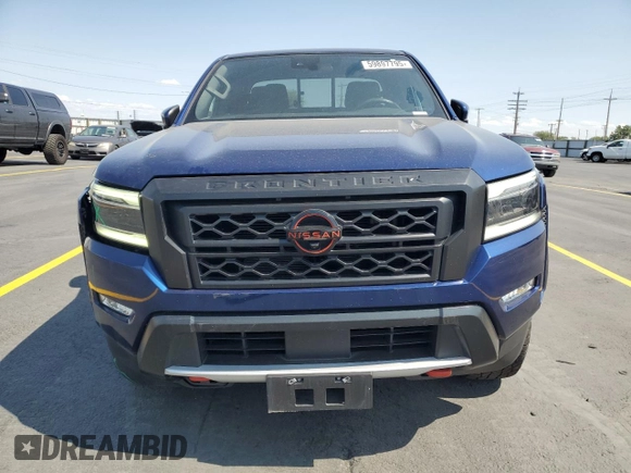 2022 Nissan Frontier Pro-X with VIN 1N6ED1EJ5NN610792, listed as a Copart auction lot 59897795 with 51,214 mi miles and Salvage title. Bid and sale history available at DreamBid. Image 5.
