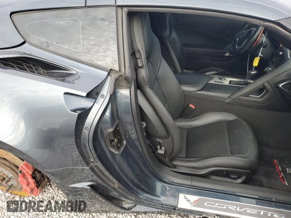 2019 Chevrolet Corvette Grand Sport 1LT with VIN 1G1YW2D77K5112524, listed as a Copart auction lot 86194904 with 33,679 mi miles and Salvage title. Bid and sale history available at DreamBid. Image 11.