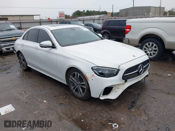 2021 Mercedes-Benz E-Class E 350 with VIN W1KZF8DB8MA897753, listed as a IAAI auction lot 41335129 with 76,873 mi miles. Bid and sale history available at carsss.com. Image 1.