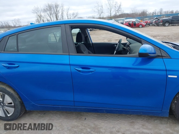 2017 Hyundai Ioniq Blue with VIN KMHC65LC7HU024102, listed as a IAAI auction lot 42057067 with 126,313 mi miles and . Bid and sale history available at DreamBid. Image 12.