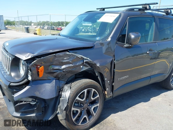2017 Jeep Renegade Latitude with VIN ZACCJBBB1HPG02268, listed as a IAAI auction lot 41971890 with 69,806 mi miles. Bid and sale history available at carsss.com. Image 17.