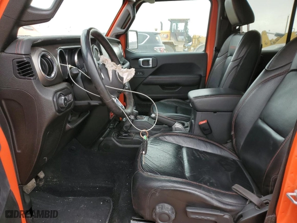 2019 Jeep Wrangler Unlimited Rubicon with VIN 1C4HJXFG5KW594789, listed as a Copart auction lot 46870275 with 104,017 mi miles and Clean Title. Bid and sale history available at carsss.com. Image 7.