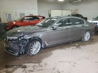 2017 BMW 7 Series 740i with VIN WBA7E2C54HG739147, listed as a Copart auction lot 67661374 with 0 mi miles and Clean Title. Bid and sale history available at carsss.com. Image 1.