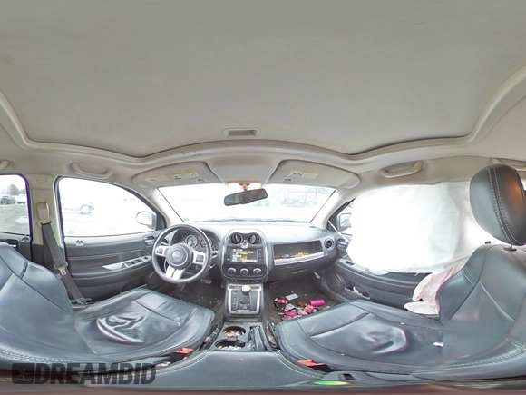 2015 Jeep Compass High Altitude Edition with VIN 1C4NJDEB5FD395511, listed as a Copart auction lot 46910975 with 81,622 mi miles and Salvage Title. Bid and sale history available at carsss.com. Image 14.