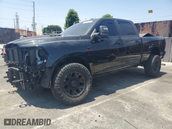 2023 Ram 2500 Laramie with VIN 3C6UR5FL9PG519650, listed as a Copart auction lot 61636815 with 39,335 mi miles and Salvage title. Bid and sale history available at DreamBid. Image 1.