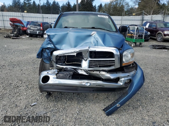 2006 Dodge 1500 SLT with VIN 1D7HA18276J183630, listed as a Copart auction lot 54014175 with 129,692 mi miles and Salvage Title. Bid and sale history available at carsss.com. Image 5.