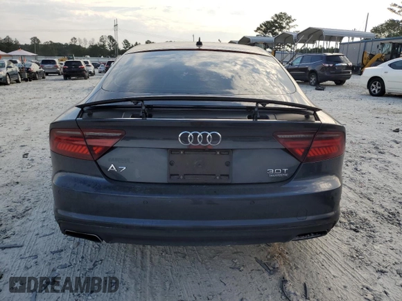 2018 Audi A7 Prestige with VIN WAU23AFC5JN007549, listed as a Copart auction lot 69171103 with 0 mi miles. Bid and sale history available at carsss.com. Image 6.