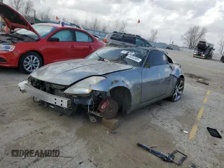 2004 Nissan 350Z Enthusiast with VIN JN1AZ34D04M102263, listed as a Copart auction lot 49333305 with Not Provided miles and Clean Title. Bid and sale history available at carsss.com. Image 1.