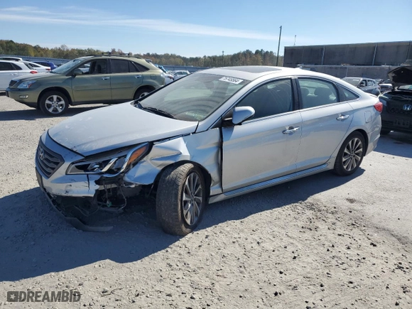 2016 Hyundai Sonata 2.4L Sport with VIN 5NPE34AF9GH432901, listed as a Copart auction lot 75745564 with 75,086 mi miles and Salvage Title. Bid and sale history available at carsss.com. Image 1.