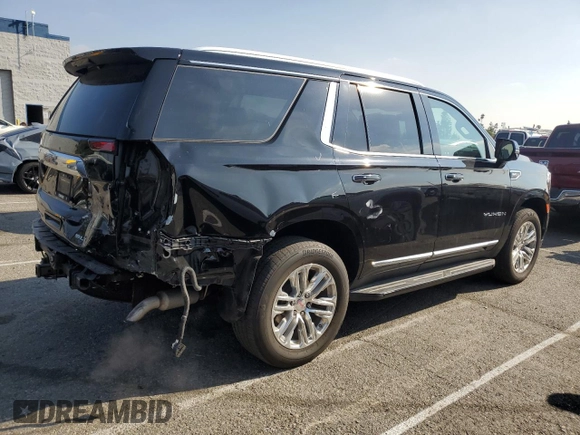 2021 GMC Yukon SLT with VIN 1GKS1BKD0MR395515, listed as a Copart auction lot 42810935 with 54,071 mi miles and Salvage Title. Bid and sale history available at carsss.com. Image 3.