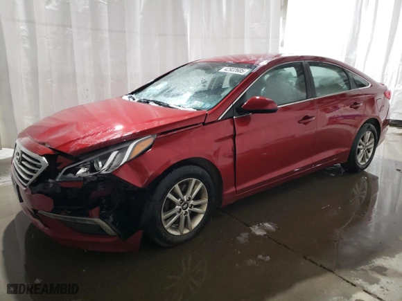 2015 Hyundai Sonata 2.4L SE with VIN 5NPE24AF9FH156477, listed as a Copart auction lot 42922605 with 140,191 mi miles and Salvage Title. Bid and sale history available at carsss.com. Image 1.