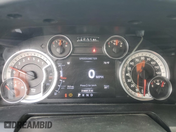 2016 Ram 1500 Big Horn with VIN 1C6RR6LG6GS403334, listed as a Copart auction lot 50527735 with 219,091 mi miles and Salvage Title. Bid and sale history available at carsss.com. Image 9.