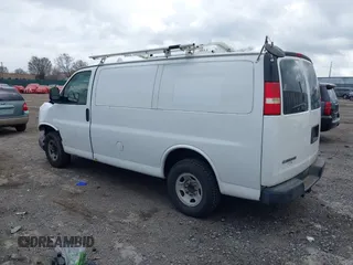 2009 Chevrolet Express Cargo Van with VIN 1GCGG25C791108423, listed as a IAAI auction lot 41919297 with 1 mi miles. Bid and sale history available at carsss.com. Image 3.
