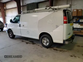 2014 Chevrolet Express Cargo Van with VIN 1GCWGFCB5E1130248, listed as a Copart auction lot 45773125 with 140,728 mi miles and Clean Title. Bid and sale history available at carsss.com. Image 2.