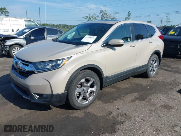 2019 Honda CR-V EX-L with VIN 2HKRW1H84KH503106, listed as a IAAI auction lot 42538439 with 27,883 mi miles and . Bid and sale history available at DreamBid. Image 17.