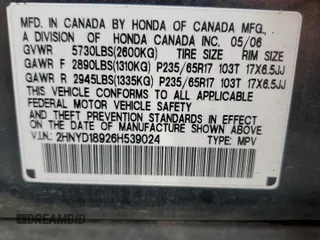 2006 Acura MDX Touring RES w/Navi with VIN 2HNYD18926H539024, listed as a Copart auction lot 67788334 with 178,099 mi miles and Salvage Title. Bid and sale history available at carsss.com. Image 15.