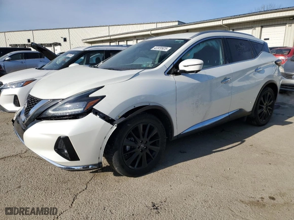 2023 Nissan Murano SL with VIN 5N1AZ2CS6PC131067, listed as a Copart auction lot 42320925 with 40,350 mi miles and Non Repairable. Bid and sale history available at carsss.com. Image 1.
