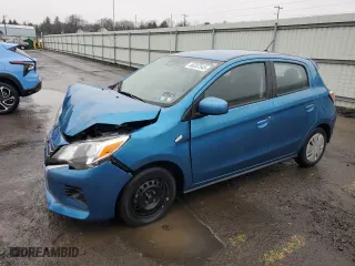 2022 Mitsubishi Mirage ES with VIN ML32AUHJ4NH008432, listed as a Copart auction lot 50357545 with 32,850 mi miles and Salvage Title. Bid and sale history available at carsss.com. Image 1.