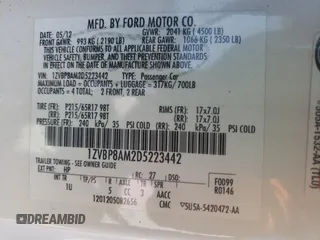 2013 Ford Mustang V6 with VIN 1ZVBP8AM2D5223442, listed as a Copart auction lot 50686485 with 113,422 mi miles and Salvage Title. Bid and sale history available at carsss.com. Image 12.