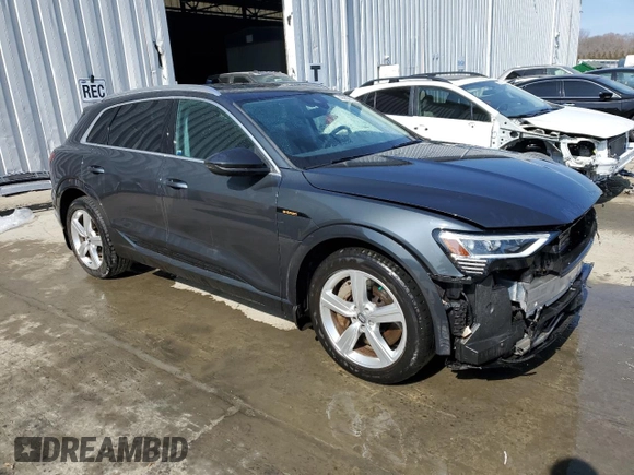 2019 Audi e-tron Premium Plus with VIN WA1LAAGEXKB015138, listed as a Copart auction lot 48853815 with 35,816 mi miles and Salvage title. Bid and sale history available at DreamBid. Image 4.