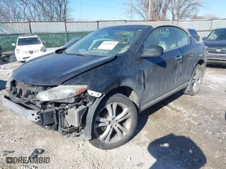 2011 Nissan Murano CrossCabriolet with VIN JN8AZ1FY3BW001970, listed as a IAAI auction lot 41400019 with 165,000 mi miles. Bid and sale history available at carsss.com. Image 2.