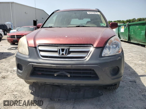 2005 Honda CR-V EX with VIN JHLRD78825C033783, listed as a Copart auction lot 57275675 with 180,069 mi miles and Clean Title. Bid and sale history available at DreamBid. Image 5.