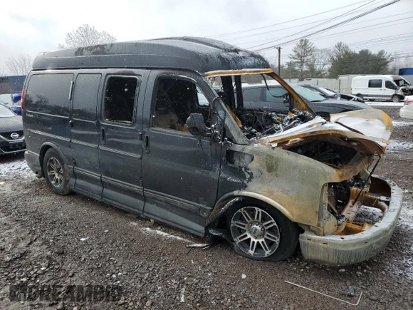 2014 GMC Savana Cargo Van Upfitter with VIN 1GDS8DC41E1157444, listed as a Copart auction lot 45412915 with 0 mi miles and Salvage Title. Bid and sale history available at carsss.com. Image 4.