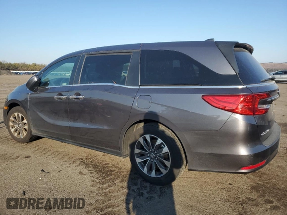 2024 Honda Odyssey EX-L with VIN 5FNRL6H62RB049354, listed as a Copart auction lot 88911795 with 2,553 mi miles and Salvage Title. Bid and sale history available at DreamBid. Image 2.